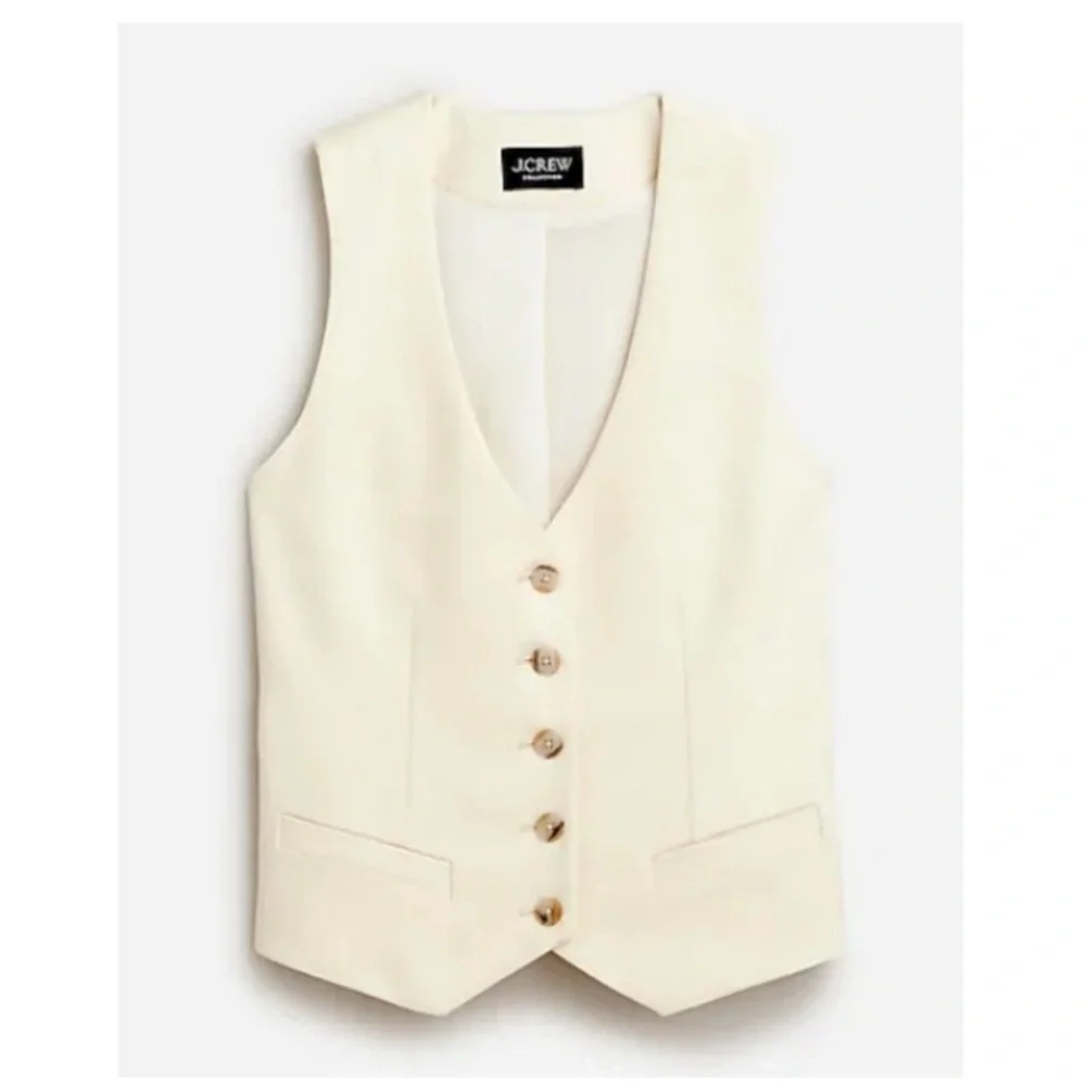 J. CREW Collection Vest in Drapey Twill